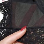 روبدوشامبر زنانه مدل گیپوری کد 4304-81008 رنگ مشکی