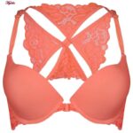 ست شورت و سوتین زنانه ماییلدا مدل پوش آپ فنردار کد 4284-7201 رنگ نارنجی