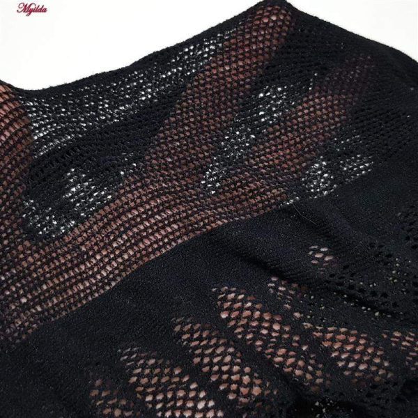 لباس خواب زنانه ماییلدا مدل فانتزی کد 4275-81100 رنگ مشکی