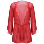 روبدوشامبر زنانه مدل گیپوری کد 4304-81008 رنگ قرمز