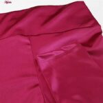 لگینگ زنانه مدل کمر پهن براق کد 4384 رنگ سرخابی