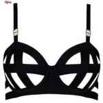 ست شورت و سوتین زنانه ویکتوریا سکرت مدل فنردار کد 4299 رنگ مشکی