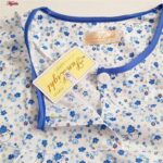 لباس خواب زنانه مدل دکمه دار کد 4379 رنگ آبی