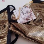 لباس خواب زنانه ماییلدا مدل زنجیر پوست ماری کد 3684-440-G رنگ طلایی