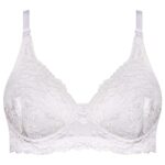 سوتین زنانه پانیذ مدل فنردار کد 301 رنگ سفید