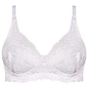 سوتین زنانه پانیذ مدل فنردار کد 301 رنگ سفید