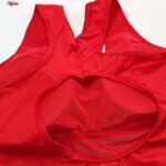 مایو زنانه ماییلدا مدل پددار یک تکه توری کد 4229-705 رنگ قرمز