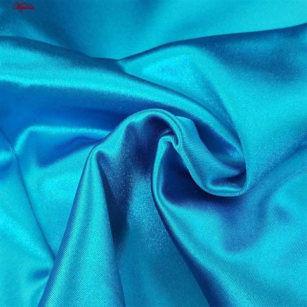 لگینگ زنانه مدل کمر پهن براق کد 4384 رنگ آبی فیروزه ای