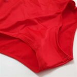 مایو زنانه ماییلدا مدل پددار یک تکه توری کد 4229-705 رنگ قرمز