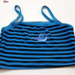 ست 3 تکه مایو دخترانه ماییلدا مدل 4409 رنگ آبی