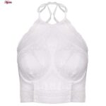 ست شورت و سوتین زنانه برتا مدل فنردار گیپوری کد 4455-1041 رنگ سفید