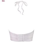 ست شورت و سوتین زنانه برتا مدل فنردار گیپوری کد 4455-1041 رنگ سفید