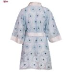 روبدوشامبر زنانه ماییلدا مدل گیپوری گلدار کد 4315 رنگ آبی