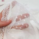 ست شورت و سوتین زنانه برتا مدل فنردار گیپوری کد 4455-1041 رنگ سفید