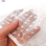 ست شورت و سوتین زنانه برتا مدل فنردار گیپوری کد 4455-1041 رنگ سفید