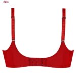 سوتین زنانه پانیذ مدل فنردار گیپوری کد 44400 رنگ قرمز