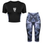 ست نیم تنه و شلوارک ورزشی زنانه ماییلدا مدل 4447-415P-01