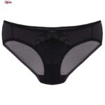 ست شورت و سوتین زنانه مدل پوش آپ بدون فنر گیپوری کد 4468 رنگ مشکی