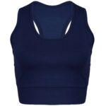 نیم تنه ورزشی زنانه ماییلدا مدل بدون فنر کد 4456 رنگ سرمه ای