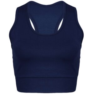 نیم تنه ورزشی زنانه ماییلدا مدل بدون فنر کد 4456 رنگ سرمه ای