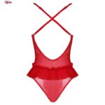 لباس خواب زنانه ماییلدا کد 4419-412 رنگ قرمز به همراه جوراب