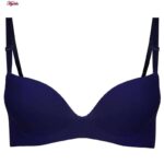 سوتین زنانه ماییلدا مدل پوش آپ اسفنجی بدون فنر کد 4477 رنگ سرمه ای