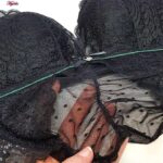 ست شورت و سوتین زنانه مدل پوش آپ بدون فنر گیپوری کد 4468 رنگ مشکی