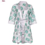 روبدوشامبر زنانه ماییلدا مدل گیپوری گلدار کد 4313 رنگ سبز