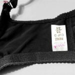 سوتین زنانه پانیذ مدل فنردار گیپوری کد 44400 رنگ مشکی