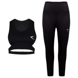 ست نیم تنه و لگینگ ورزشی زنانه ماییلدا مدل 4358-512 رنگ مشکی