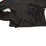 کراپ‌تاپ آستین بلند زنانه ماییلدا مدل بندی کد 4424-438 رنگ مشکی