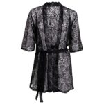 روبدوشامبر زنانه مدل گیپوری کد 4307-81002 رنگ مشکی