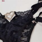 ست 3 تکه لباس زیر زنانه ماییلدا مدل 4425-8000 رنگ مشکی