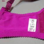 سوتین زنانه پانیذ مدل فنردار گیپوری کد 44400 رنگ سرخابی