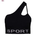 ست نیم تنه و شلوارک ورزشی زنانه ماییلدا مدل 4465 رنگ مشکی