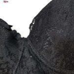 ست شورت و سوتین زنانه برتا مدل فنردار گیپوری کد 4453-6030 رنگ مشکی