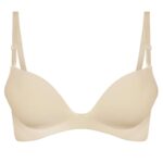 سوتین زنانه ماییلدا مدل پوش آپ اسفنجی بدون فنر کد 4477 رنگ کرم