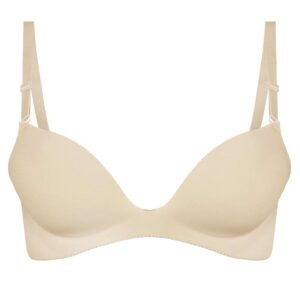 سوتین زنانه ماییلدا مدل پوش آپ اسفنجی بدون فنر کد 4477 رنگ کرم