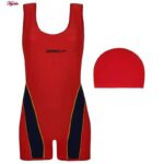 مایو زنانه ماییلدا مدل پادار بدون پد کد 4408 رنگ قرمز