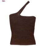 کراپ‌تاپ زنانه ماییلدا مدل 4462 رنگ قهوه ای