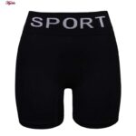 ست نیم تنه و شلوارک ورزشی زنانه ماییلدا مدل 4465 رنگ مشکی