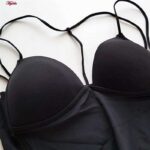 نیم تنه زنانه ماییلدا مدل هارنس بدون فنر کد 4475 رنگ مشکی