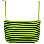 ست 3 تکه مایو دخترانه ماییلدا مدل 4409 رنگ زرد فسفری