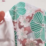 روبدوشامبر زنانه ماییلدا مدل گیپوری گلدار کد 4313 رنگ سبز