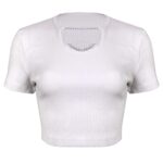 تی شرت آستین کوتاه زنانه ماییلدا مدل 4443-5430 رنگ سفید