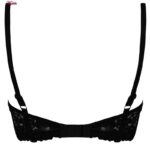 ست شورت و سوتین زنانه برتا مدل فنردار گیپوری کد 4453-6030 رنگ مشکی