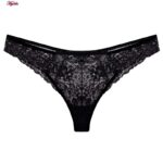 ست شورت و سوتین زنانه برتا مدل فنردار گیپوری کد 4453-6030 رنگ مشکی