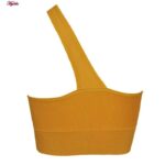 ست نیم تنه و شلوارک ورزشی زنانه ماییلدا مدل 4465 رنگ خردلی