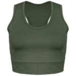 نیم تنه ورزشی زنانه ماییلدا مدل بدون فنر کد 4456 رنگ سبز سدری