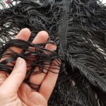 لباس خواب زنانه ماییلدا مدل ریش ریشی کد 4438-9726 رنگ مشکی